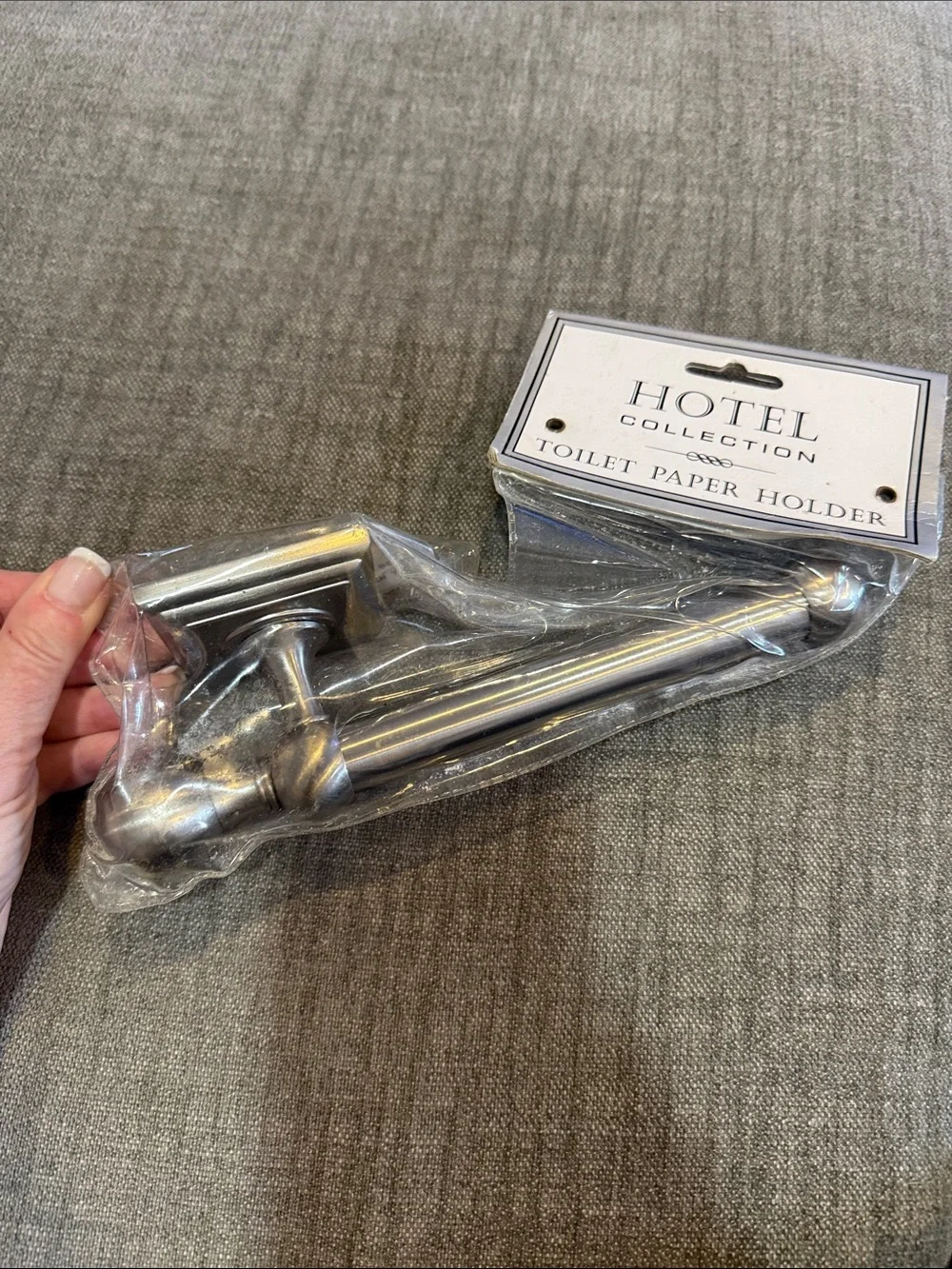 Hotel Collection Brushed Nickel Toilet Paper Holder - Silver Finish